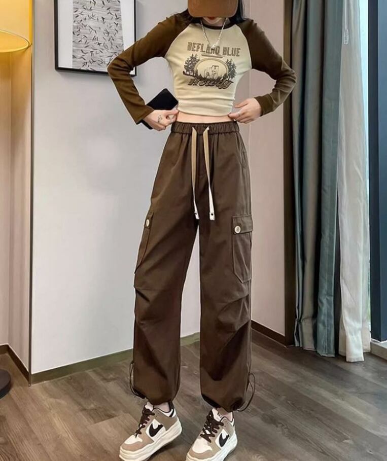【裏起毛】好感度UP プラスベルベット 柔らかな肌触りで着心地も楽ちん！ 3色選択 ルーズストレートカジュアルパンツ F-9821