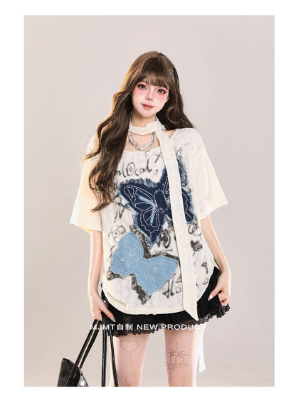 話題沸騰中 絶対流行 売れ筋 早い者勝ち カジュアル 2色選択 Tシャツ<F-11216>