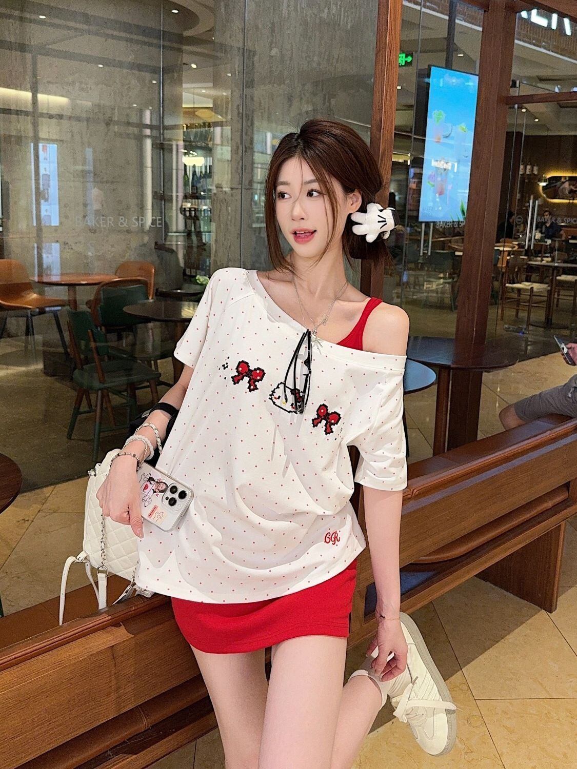 売れ筋 早い者勝ち 絶対流行 カジュアル Tシャツ<F-11405>