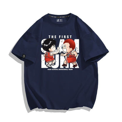 話題沸騰中   カジュアル プリント 全3色 半袖 Tシャツ 男女兼用F-8987