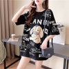 早い者勝ち   ファッション プリント半袖Tシャツ 全3色<F-4894>