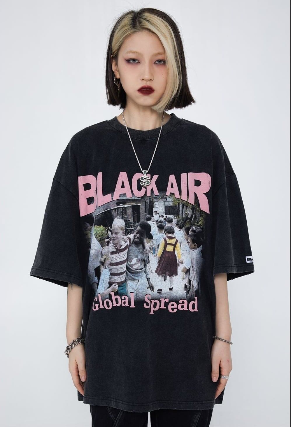 見逃し厳禁   ストリート系 プリントTシャツ ＜F-2893＞