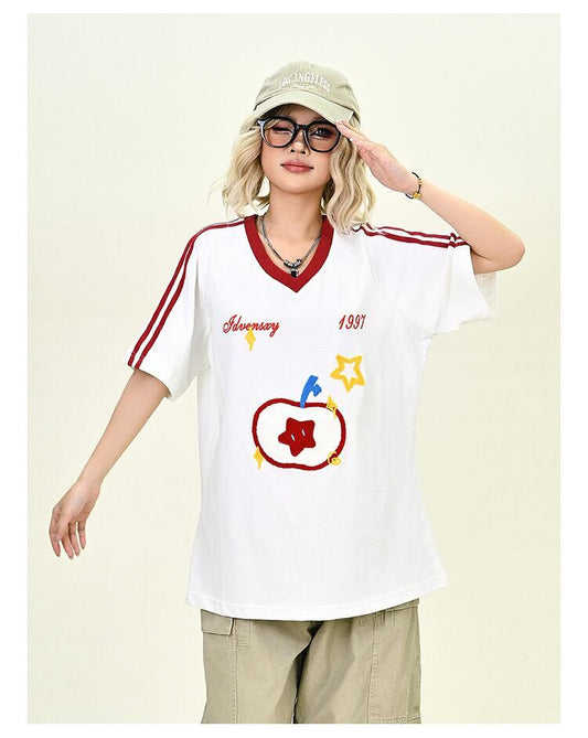 売り切れ必至 早い者勝ち 絶対流行 カジュアル 2色選択 Tシャツ<F-11545>