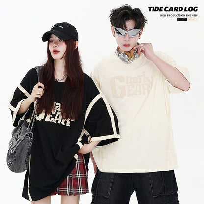 売り切れ必至   人気商品再入荷 半袖Tシャツ 全2色 男女兼用<F-4907>
