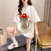 デザイン感   チャーミング Tシャツ カットソー＜F-3401＞