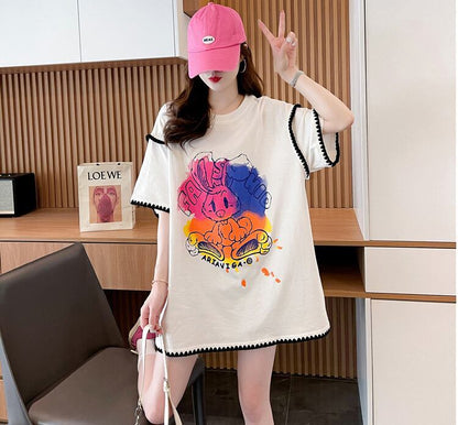 売り切れ必至 ファッション 着心地抜群 プリント 半袖 Tシャツ＜F-8336＞