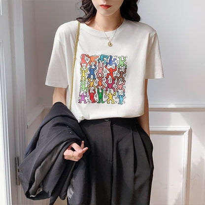 オシャレ度満点   着心地抜群 Tシャツ カットソー＜F-3408＞