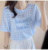 【半額！期間限定！！】大活躍 シフォン 定番シンプル 刺繍 全3色 Tシャツ カットソー ＜F-8601＞