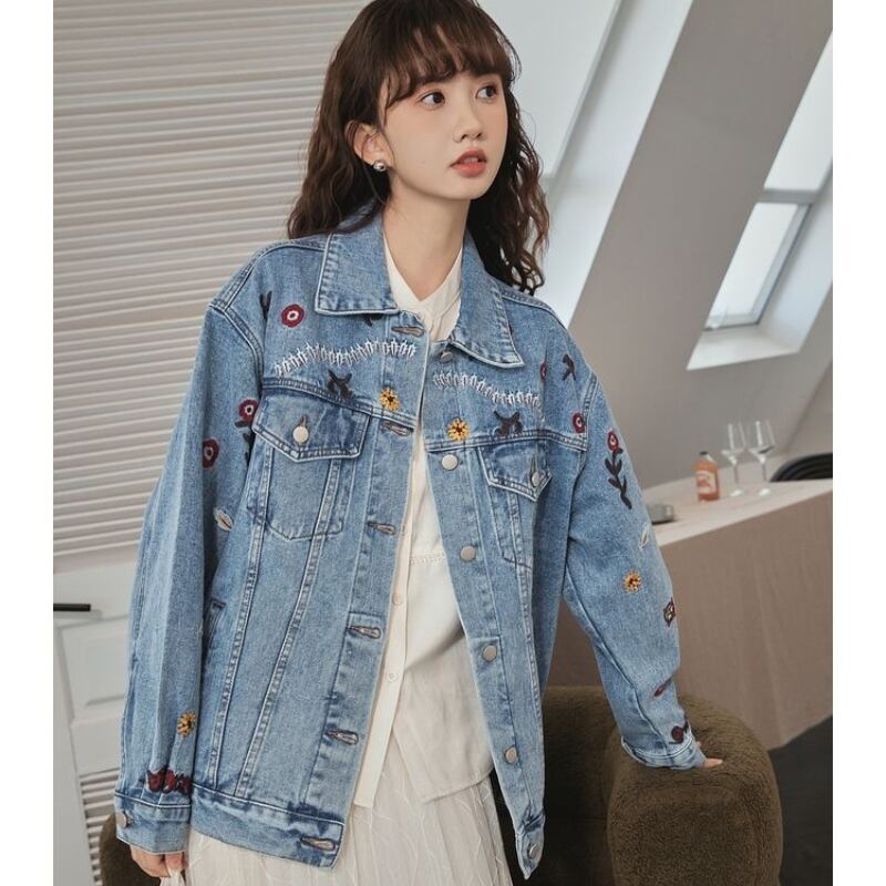 超人気   ファッション デニムジャケット<F-6543>