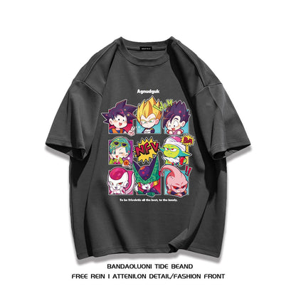 男女兼用 カジュアル プリント Tシャツ F-13295