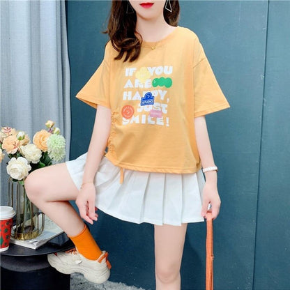 個性的なデザイン   一目惚れ Tシャツ カットソー＜F-3671＞