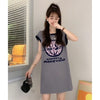 好感度100％   可愛い猫柄 Tシャツ ゆったり半袖 ＜F-2867＞