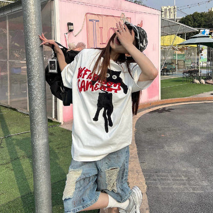 絶対流行 カジュアル 早い者勝ち 2色選択 Tシャツ<F-11106>