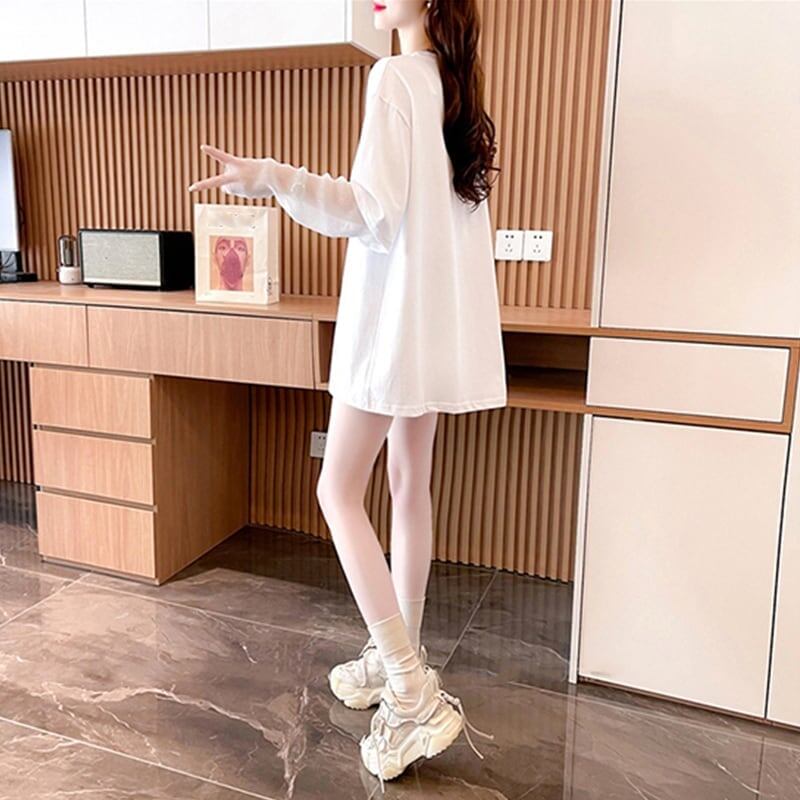 個性的なデザイン   日焼け対策 Tシャツ カットソー＜F-3003＞