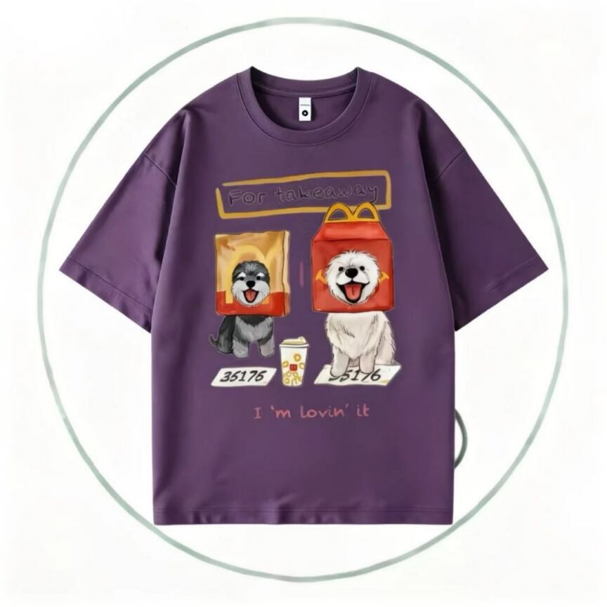ゆったり 男女兼用 着心地良い クルーネック Tシャツ F-13181