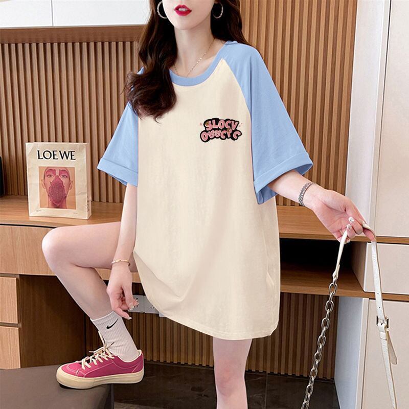 おすすめ 切り替え 定番シンプル プリント 4色選択 半袖Tシャツ＜F-8583＞