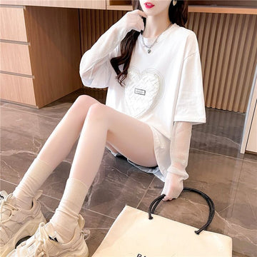 個性的なデザイン   日焼け対策 Tシャツ カットソー＜F-3003＞