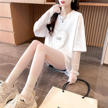 個性的なデザイン   日焼け対策 Tシャツ カットソー＜F-3003＞