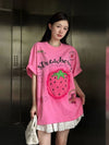 売れ筋 美人度アップ 大好評 好感度UP カジュアル 全4色 半袖 Tシャツ ＜F-11287＞