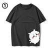 男女兼用 シンプル 着心地良い ゆったり Tシャツ F-13201