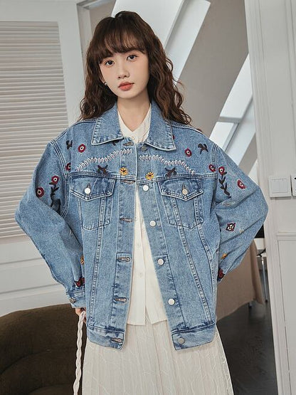 超人気   ファッション デニムジャケット<F-6543>