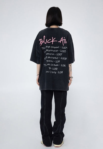 見逃し厳禁   ストリート系 プリントTシャツ ＜F-2893＞