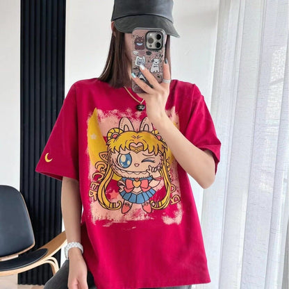 今季も大流行 ゆったり 刺?ロゴ ユニセックス 全3色 半袖 Tシャツ <F-4852>