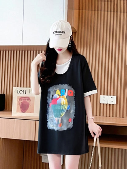 定番シンプル 売り切れ必至 美人度アップ 着回し力抜群 全5色 半袖Tシャツ<F-11376>