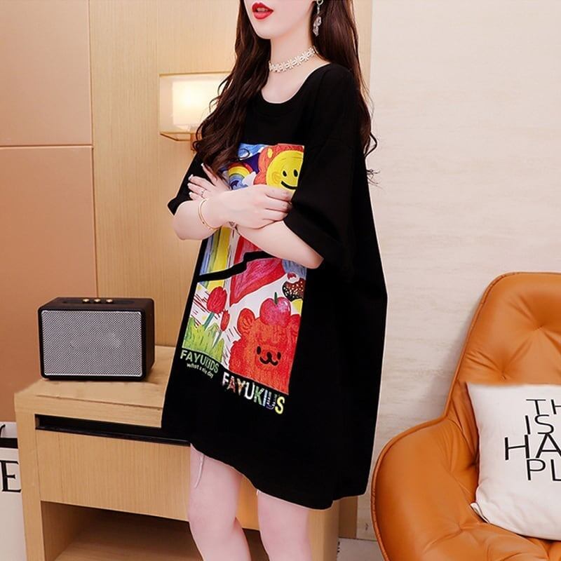スタイリッシュ   一目惚れ Tシャツ カットソー＜F-3531＞