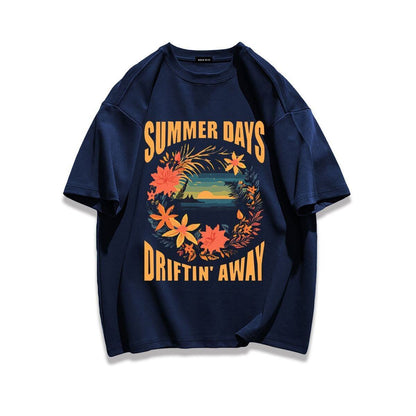 柔らかな肌触りで着心地も楽ちん アバンギャルド カジュアル プリント 全7色 半袖 Tシャツ F-9263