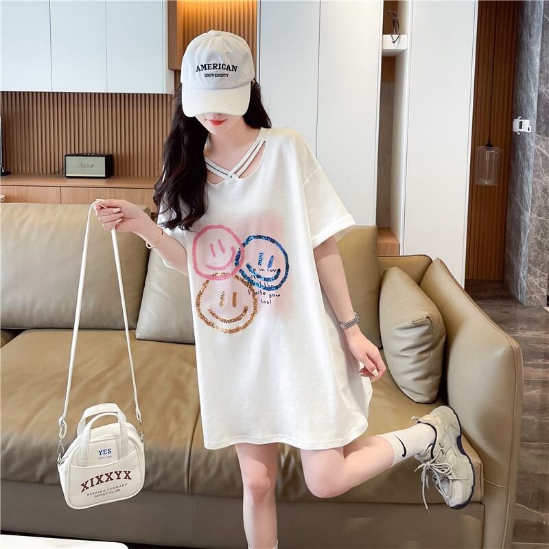 今季マストバイ スウィート 特別デザイン プリント 全2色 半袖Tシャツ<F-8538>