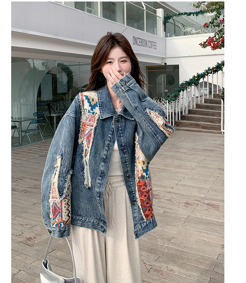 ファッション  優しい印象  カジュアル   デニム ジャケット ＜F-12227＞