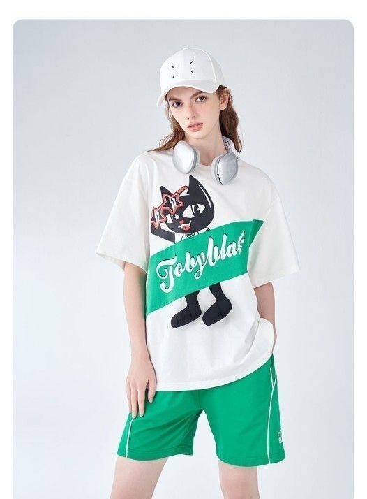 絶対欲しい 絶対流行 今季マストバイ 早い者勝ち カジュアル 2色選択 Tシャツ<F-11658>