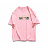 ポップなプリントが夏に映えるプリントTシャツ 半袖 全8色 Tシャツ F-9252