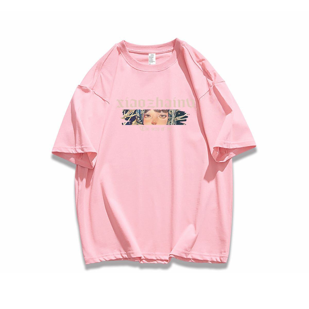 ポップなプリントが夏に映えるプリントTシャツ 半袖 全8色 Tシャツ F-9252