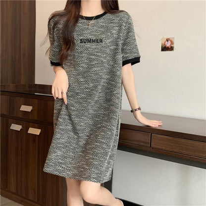 着回し力抜群 Tシャツ カジュアル ゆったりワンピース ＜F-8506＞