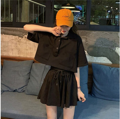 好感度UP ファッション 今季マストバイ 個性派 半袖Ｔシャツⅹパンツセット<F-11569>