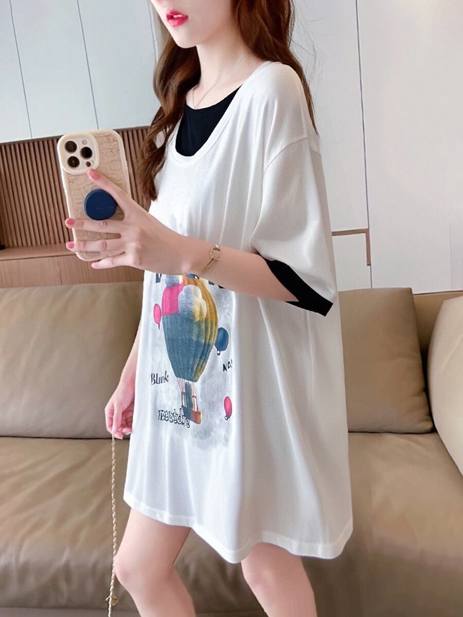 定番シンプル 売り切れ必至 美人度アップ 着回し力抜群 全5色 半袖Tシャツ<F-11376>