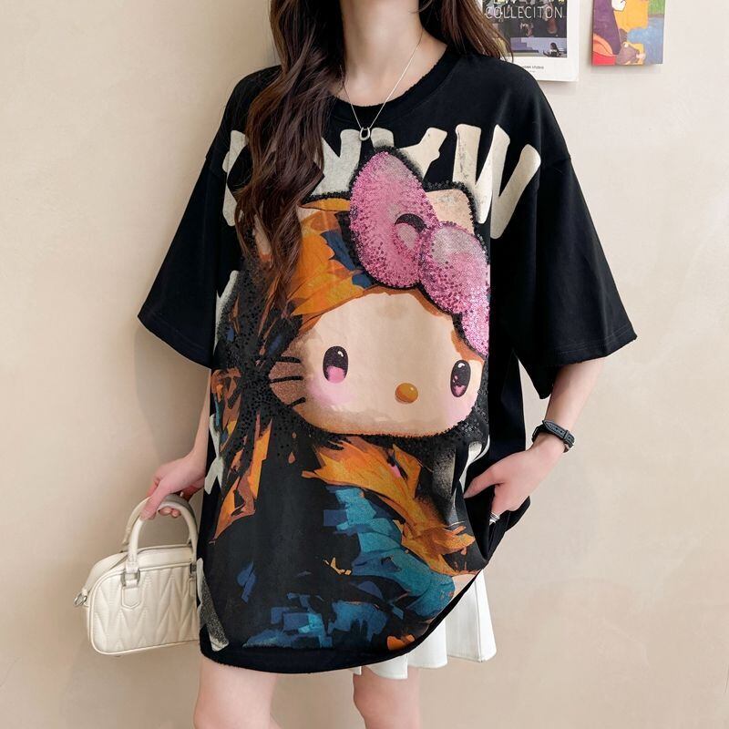 大人可愛い 好感度UP 海外トレンド カジュアル 全3色 半袖 Tシャツ ＜F-11121＞
