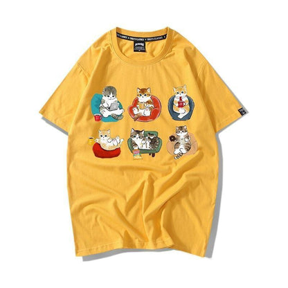 大好評 着心地良い 定番シンプル カジュアル プリント 全8色 半袖TシャツF-9314