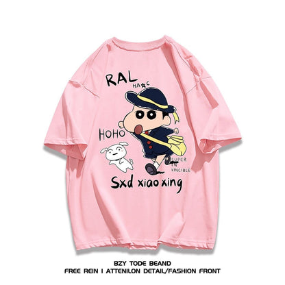 男女兼用 プリント 快適 半袖 Tシャツ F-13267