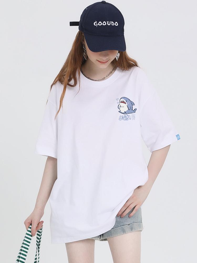 売り切れ必至 4色選択 ポップなプリントが夏に映えるプリント 半袖Tシャツ＜F-9327＞
