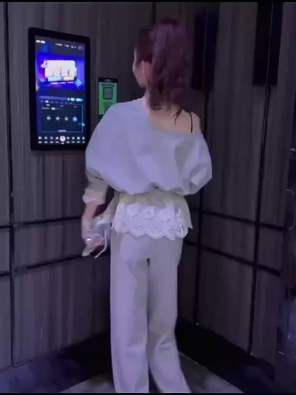 主役級 おしゃれ度高め 好感度UP 着心地良い トップス+パンツセット ＜F-10970＞