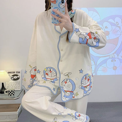 トップス+パンツセット パジャマ 組み合わせやすい F-6018