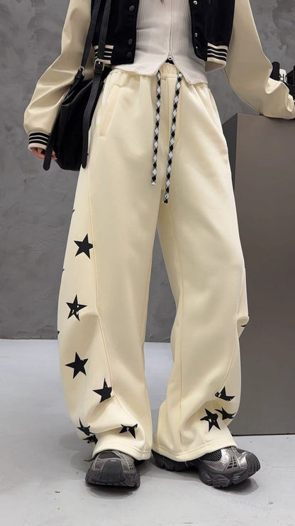 絶対流行 オシャレ 切り替え デザイン 三色 スウェット ジョガーパンツ F-12263