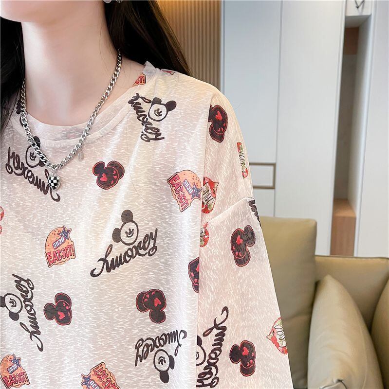 【半額！期間限定！！】売り切れ必至 アバンギャルド カジュアル プリント 半袖Tシャツ＜F-8577＞
