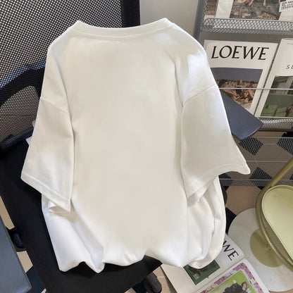 超人気 キュート カジュアル 全3色 半袖 Tシャツ <F-8670>