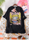 今季も大流行 ゆったり 刺?ロゴ ユニセックス 全3色 半袖 Tシャツ <F-4852>