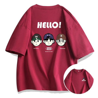 キュート 売り切れ必至 定番シンプル 着回し力抜群 全5色 半袖Tシャツ<F-11642>
