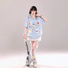 売れ筋 早い者勝ち 絶対流行 カジュアル 2色選択 Tシャツ<F-11461>